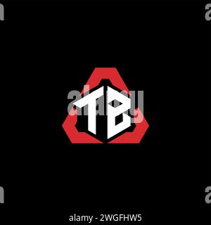 TB initial logo modern and futuristic concept for esport or gaming logo Stock Vector