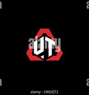 UT initial logo modern and futuristic concept for esport or gaming logo Stock Vector
