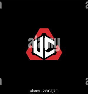 VC initial logo modern and futuristic concept for esport or gaming logo Stock Vector