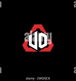 VO initial logo modern and futuristic concept for esport or gaming logo Stock Vector