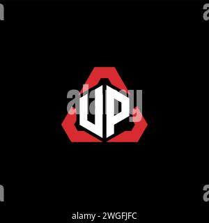 VP initial logo modern and futuristic concept for esport or gaming logo Stock Vector