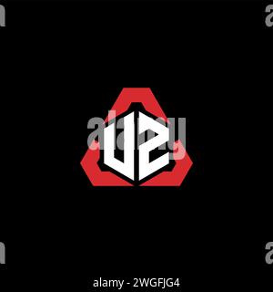 VZ initial logo modern and futuristic concept for esport or gaming logo Stock Vector
