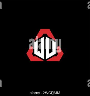 WV initial logo modern and futuristic concept for esport or gaming logo Stock Vector