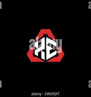 XE initial logo modern and futuristic concept for esport or gaming logo Stock Vector