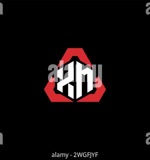 XM initial logo modern and futuristic concept for esport or gaming logo Stock Vector