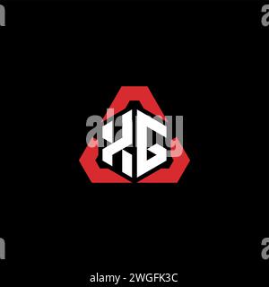 XG initial logo modern and futuristic concept for esport or gaming logo Stock Vector