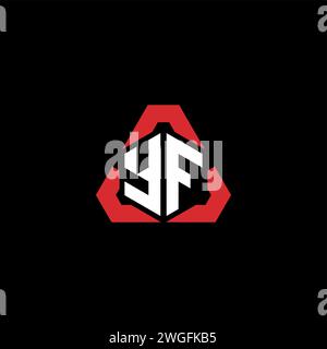 YF initial logo modern and futuristic concept for esport or gaming logo Stock Vector