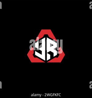 YR initial logo modern and futuristic concept for esport or gaming logo Stock Vector