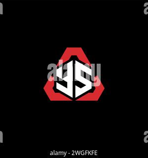 YS initial logo modern and futuristic concept for esport or gaming logo Stock Vector