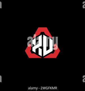XV initial logo modern and futuristic concept for esport or gaming logo Stock Vector