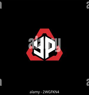 YP initial logo modern and futuristic concept for esport or gaming logo Stock Vector