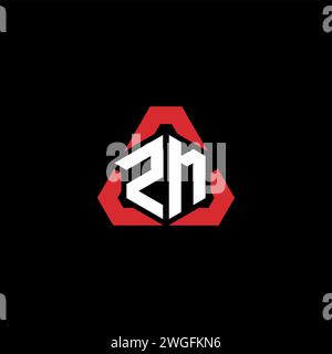 ZM initial logo modern and futuristic concept for esport or gaming logo Stock Vector
