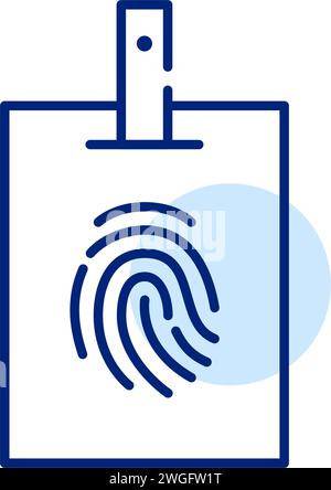 Biometric identity verification. Pixel perfect, editable stroke icon Stock Vector