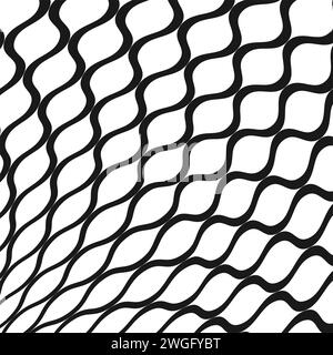 Fishnet pattern, fish net background, soccer goal mesh, vector fishing,  football or tennis sport. Seamless ropes and knots pattern with black and  whit Stock Vector Image & Art - Alamy