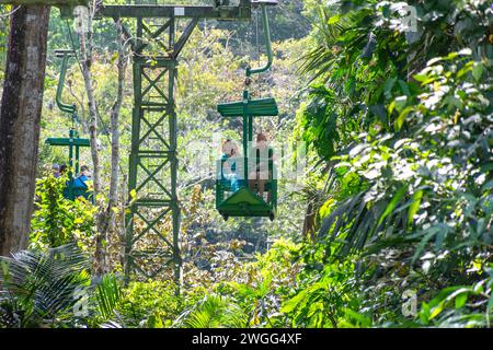 Teleferico Aerial Tram, Soberania National Park, Canalera de Gamboa, Panama City, Panama Province, Republic of Panama Stock Photo