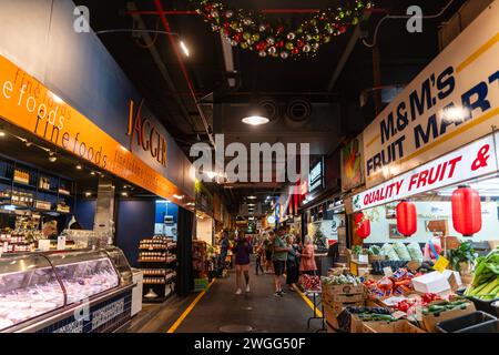 ADELAIDE, SA AUSTRALIA - 23 NOV 2023: Adelaide Central Market Stock Photo