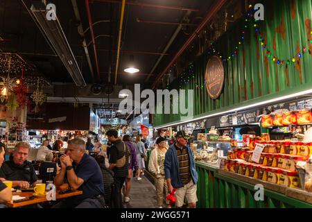 ADELAIDE, SA AUSTRALIA - 23 NOV 2023: Adelaide Central Market Stock Photo