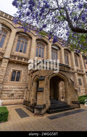 ADELAIDE, SA AUSTRALIA - 23 NOV 2023: The Goodman Crescent Lawns at The University of Adelaide, South Australia. Stock Photo