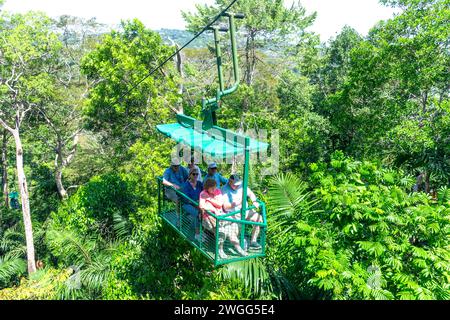 Teleferico Aerial Tram, Soberania National Park, Canalera de Gamboa, Panama City, Panama Province, Republic of Panama Stock Photo