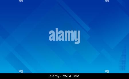 Blue gradient diagonal rectangle background.  Stock Vector