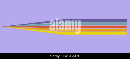 Abstract background of rainbow Wavy Line designs Vector pattern ready to use for cloth, textile, wrap and other. . Vector illustration Stock Vector