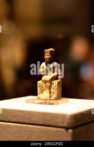 Ivory figurine of Pharaoh Khufu Stock Photo