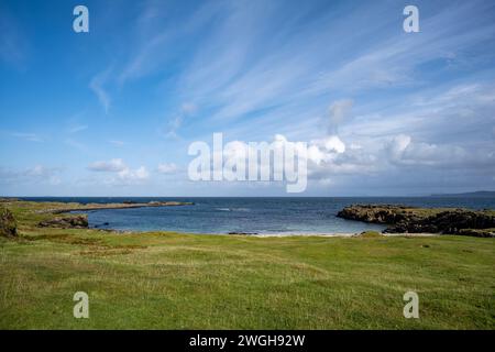 Port na Ba on the Isle of Mull. Stock Photo