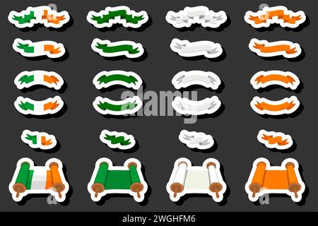 Beautiful color illustration on theme of celebrating annual holiday St. Patrick's Day Stock Vector