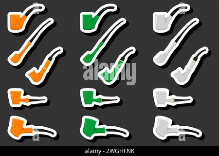 Beautiful color illustration on theme of celebrating annual holiday St. Patrick's Day Stock Vector