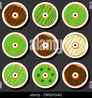 Beautiful color illustration on theme of celebrating annual holiday St. Patrick's Day Stock Vector