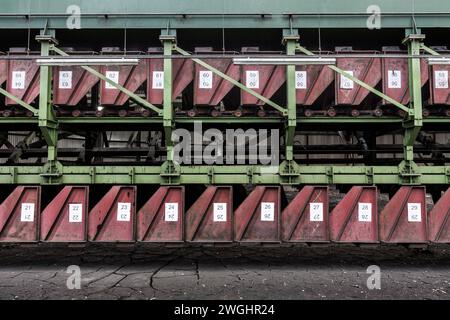 Zeche Prosper-Haniel Kohlemischhalle / Prosper-Haniel mine's round coal mixing hall / 'Black Hole' Stock Photo