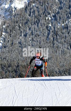 Janina Hettich-Walz (SC Schönwald/GER) als Gipfelstürmerin beim IBU Biathlon Weltcup Verfolger Frauen Lenzerheide 2023 Stock Photo