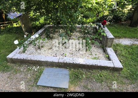 Alice Liddell's Grave in St Michael and All Angles church; Lyndhurst town; New Forest National Park; Hampshire; England; UK The grave of Mrs Reginald Stock Photo