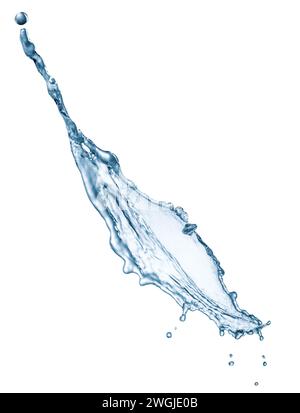 Water splash on white background. Stock Photo