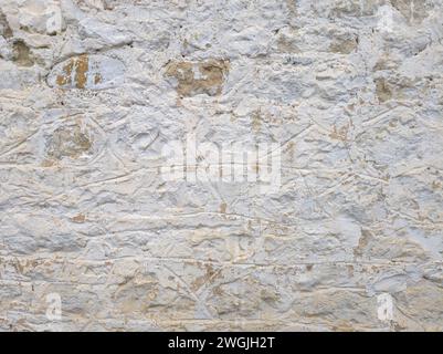 irregular texture of old stone wall Stock Photo