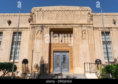 Canyon, Texas - Sept 20, 2021: The Panhandle–Plains Historical Museum, located on the campus of West Texas A&M University, is the largest history muse Stock Photo