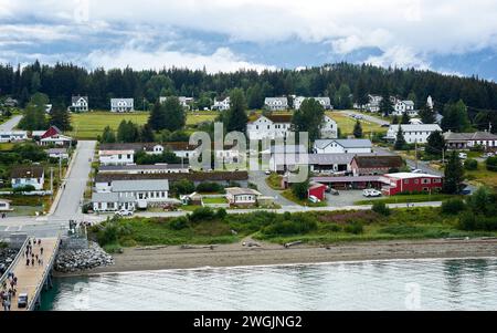 View of Fort William H. Seward, Haines, Alaska Stock Photo