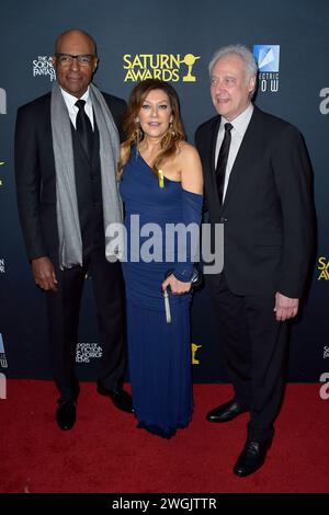 Michael Dorn, Marina Sirtis und Brent Spiner bei der Verleihung der 51. Saturn Awards 2024 im Los Angeles Marriott Burbank Airport Hotel. Burbank, 04.02.2024 *** Michael Dorn, Marina Sirtis and Brent Spiner at the presentation of the 51 Saturn Awards 2024 at the Los Angeles Marriott Burbank Airport Hotel Burbank, 04 02 2024 Foto:xD.xStarbuckx/xFuturexImagex saturn 4535 Stock Photo