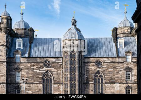 Renaissance architecture of George Heriots School, Edinburgh, Scotland, UK Stock Photo