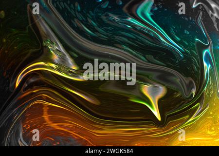 Colorful abstract image of bubble wrap with the bubble and scratch marks under colored light Stock Photo