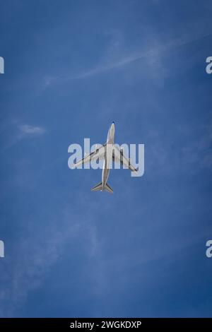 Dubai, UAE, 15.12.21. China Airlines Boeing 747-400F after departure from Al Maktoum International Airport (DWC) in Dubai, United Arab Emirates. Stock Photo