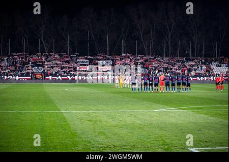 Madrid, Madrid, Spain. 5th Feb, 2024. Rayo Vallecano fans choreography seen before the La Liga EA Sports 2023/24 football match between Rayo Vallecano vs Sevilla at Estadio Vallecas in Madrid, Spain. (Credit Image: © Alberto Gardin/ZUMA Press Wire) EDITORIAL USAGE ONLY! Not for Commercial USAGE! Stock Photo