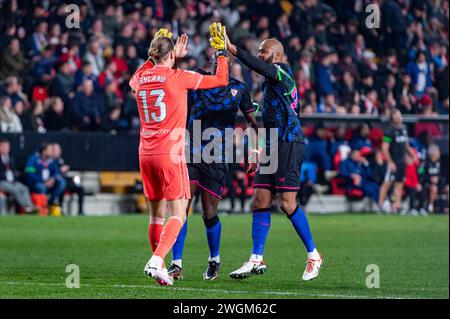 Madrid, Madrid, Spain. 5th Feb, 2024. the La Liga EA Sports 2023/24 football match between Rayo Vallecano vs Sevilla at Estadio Vallecas in Madrid, Spain. (Credit Image: © Alberto Gardin/ZUMA Press Wire) EDITORIAL USAGE ONLY! Not for Commercial USAGE! Stock Photo