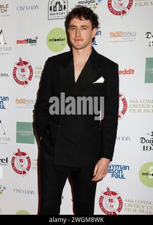 London, UK. 04th Feb, 2024. Paul Mescal attends the 44th London Film Critics' Circle Awards at The May Fair Hotel in London. (Photo by Cat Morley/SOPA Images/Sipa USA) Credit: Sipa USA/Alamy Live News Stock Photo