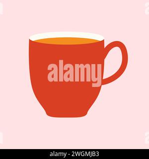 Orange Cup Icon Vector Illustration Stock Vector