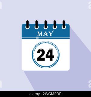 Icon calendar day - 24 October. 24 days of the month, vector ...