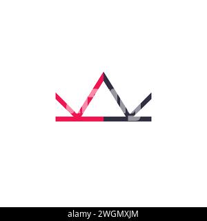 KK Crown Logo. Crown Logo Design Stock Vector