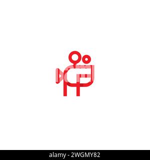 PP Video Shooting Logo. Video Icon Stock Vector