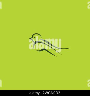 Bird Abstract Logo Simple Stock Vector