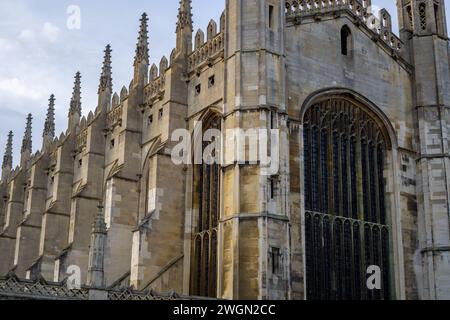 King's Chapel from King's Parade in Cambridge UK Stock Photo